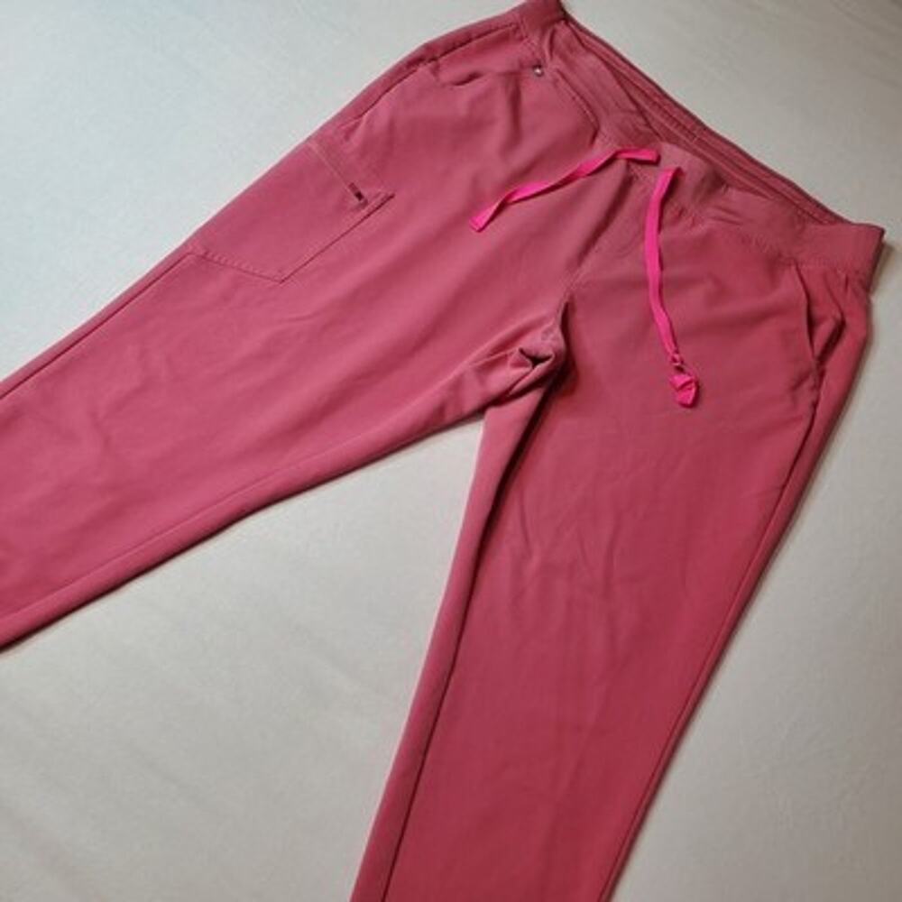Figs Women's Size XXL Zamora Jogger Scrub Pant Pink W21SW2050